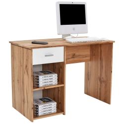 Malý levný dětský psací stůl dub wotan se šuplíkem a úložnými prostory 110x50 cm