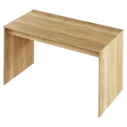 Jednoduchý stůl 140 cm do kanceláře / pracovny dřevěný dub sonoma
