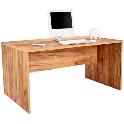 Dřevěný stůl do pracovny jednoduchý dub kraft široký 160 cm